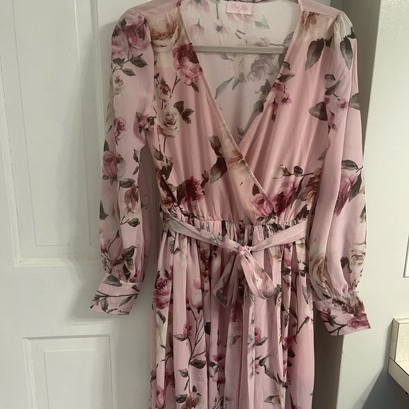 Dearest Darling Floral Blush Maxi Dress - Picture 2 of 4